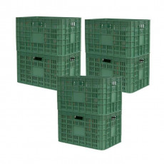 플라스틱 배추 바구니 과일 농산물 운반 상자 6개