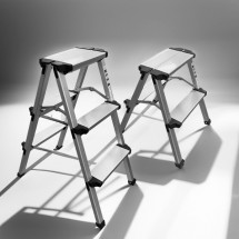 가정용 접이식 2단 3단 광폭 계단 발판 안전 작업발판 경량 알루미늄 사다리