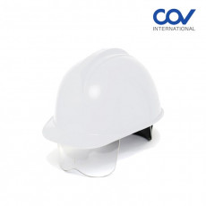 COV H206211 투구형 보안경 안전모 백색